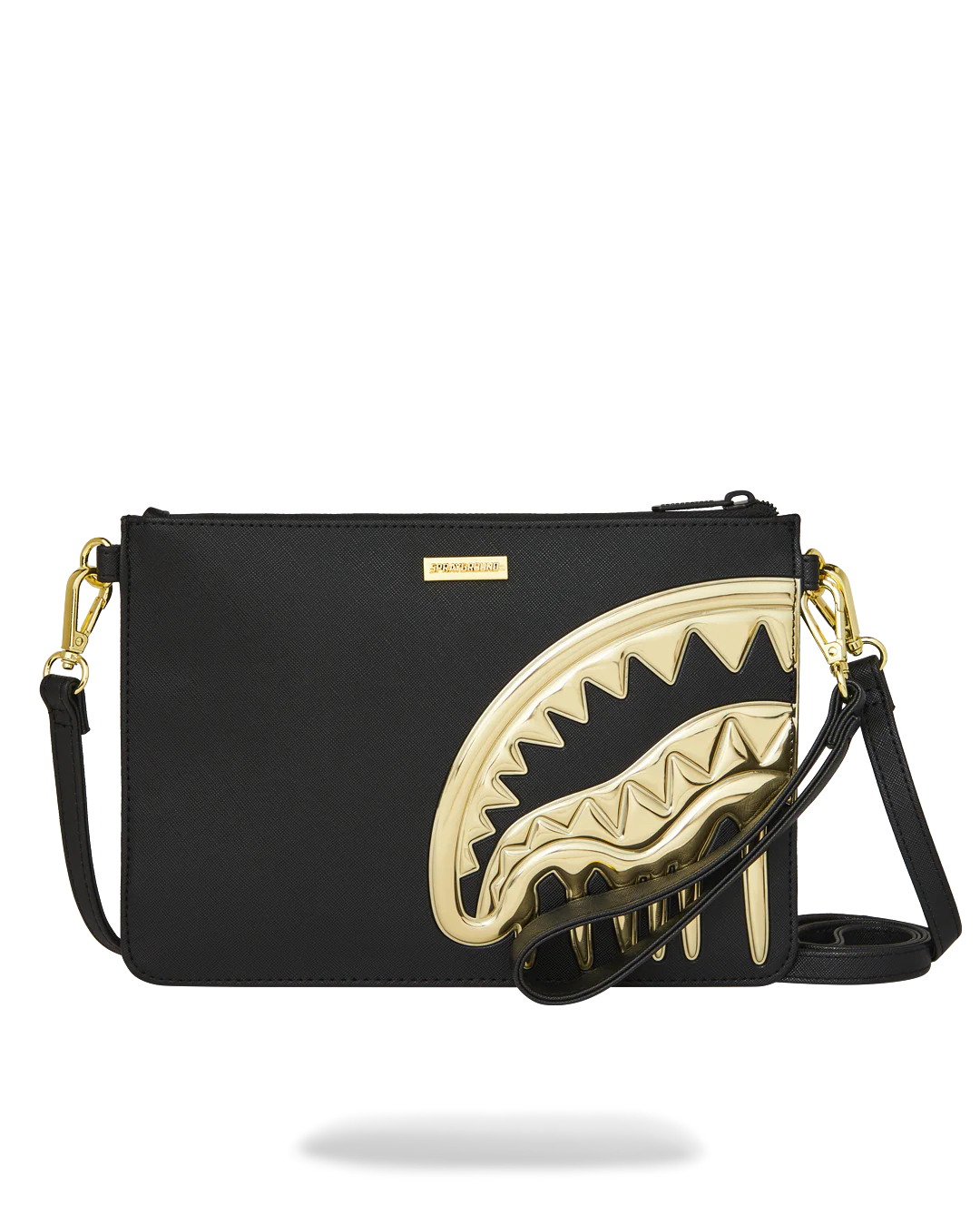 GOLDHEART SHARK DRIP CROSSOVER CLUTCH